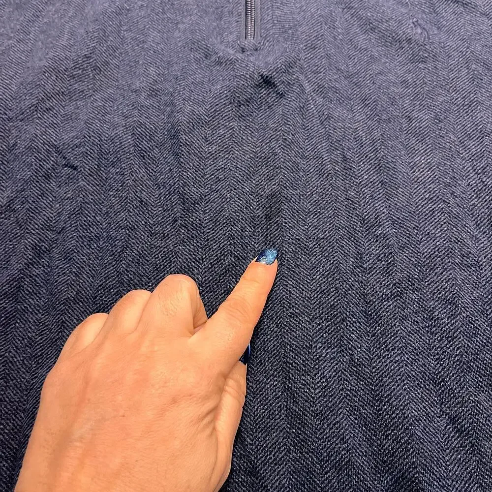 Polo Ralph Lauren Quarter-Zip Double-Knit Pullover Jersey Size Medium